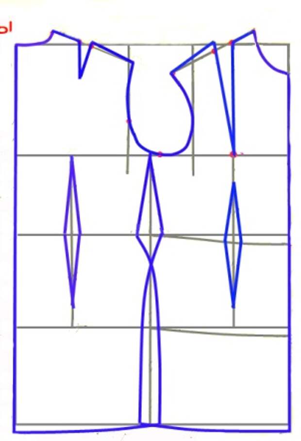 Самостоятельное построение выкройки-основы. Простой способ для начинающих