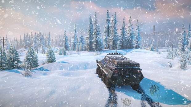 На грузовиках по снегу с друзьями! Симулятор бездорожья SnowRunner выйдет в апреле