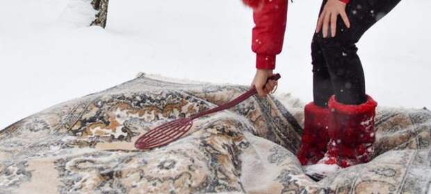 Чистка ковров снегом: старый добрый способ, который лучше любой химчистки