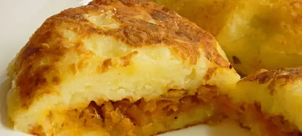 Пирожки из картофельного пюре с капустой