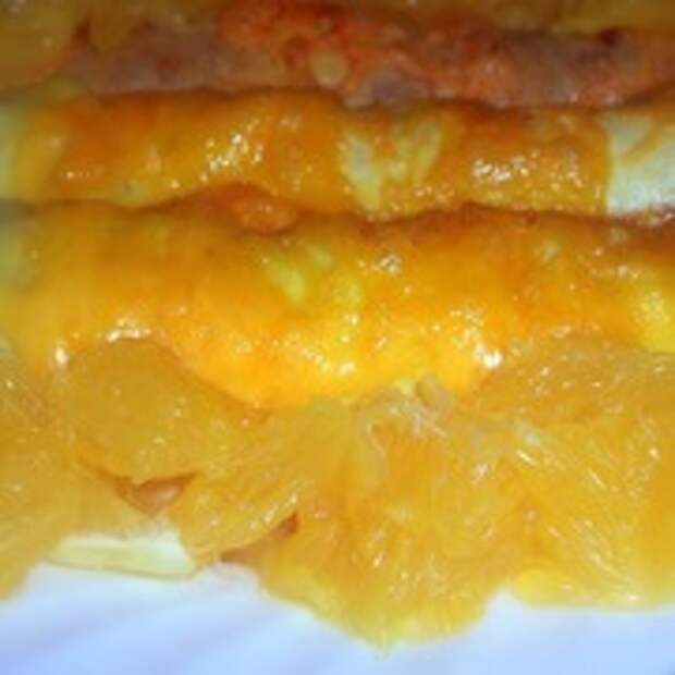 Бризоль с апельсиновым соусом.
