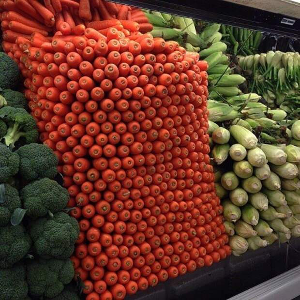 От этой морковки глаз не отвести  красота, овощи, фотография, фрукты