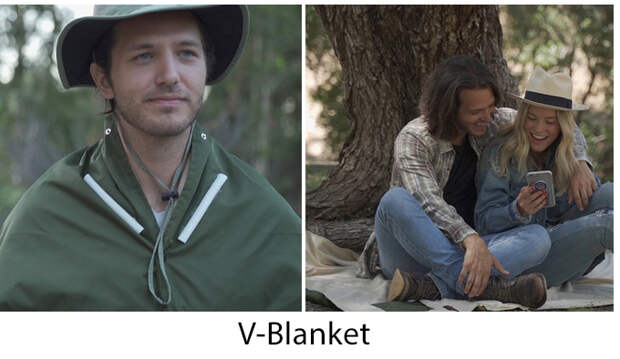 Плащ-одеяло с активным подогревом V-Blanket