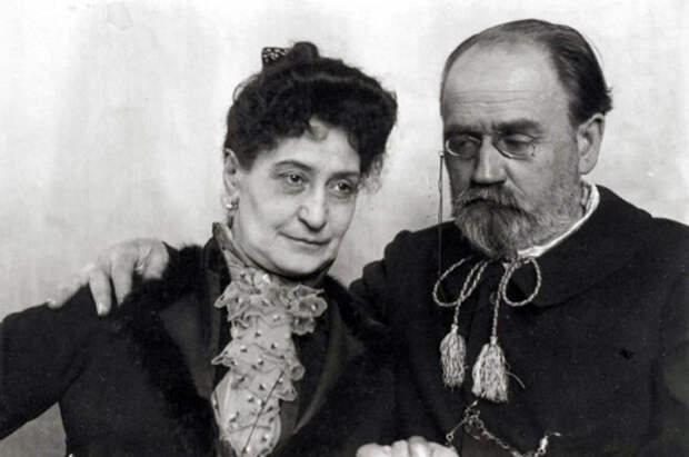 Эмиль Золя и Александрина Меле