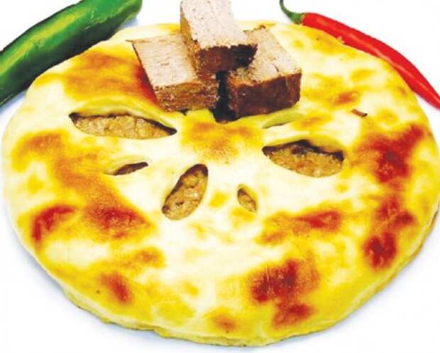 Закрытый осетинский пирог с мясом