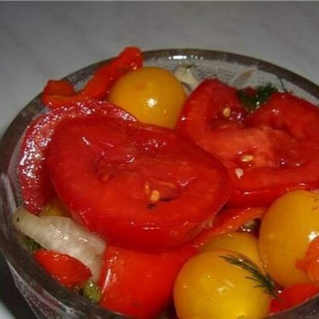 Вкусный рецепт самого быстрого приготовления маринованных помидоров