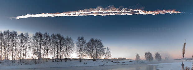 chebarkul08 Взрыв метеорита в небе над Челябинском (Чебаркульский метеорит). Полный фото отчет с комментариями