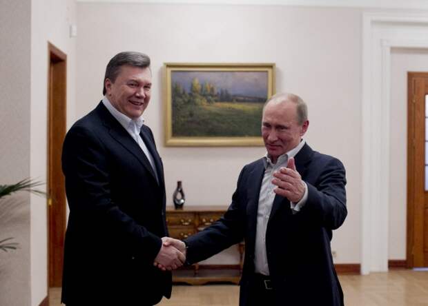 Виктор Янукович и Владимир Путин в Москве