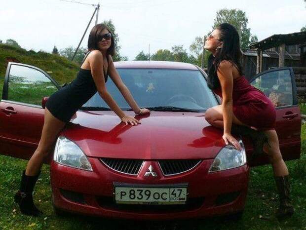 Авто девушки из России (55 фото) 