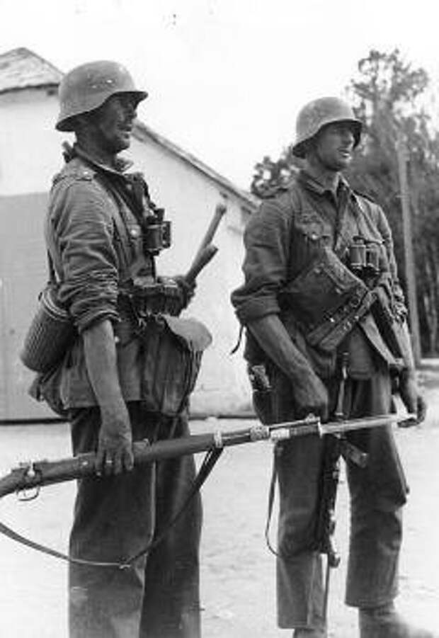 Немецкие пехотинцы. Восточный фронт. Фото Bundesarchiv