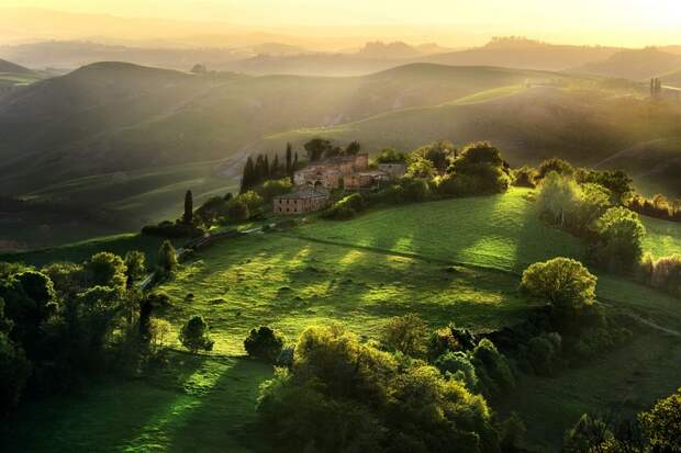Красивые пейзажи. Тоскана. Италия. Фото