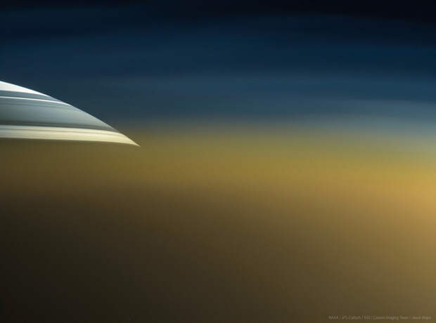Вид на Сатурн