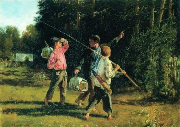 «Птичьи враги» (1887). Автор: А.И.Корзухин.