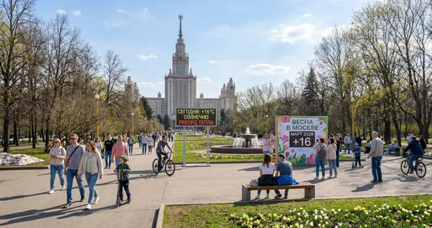 В выходные в Москве резко потеплеет до +16 градусов