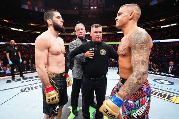 Махачев одолел Порье и защитил титул чемпиона UFC