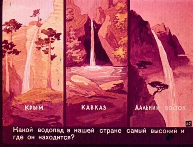 Диафильм вместо учебника по географии