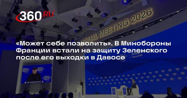 В Минобороны Франции заявили, что Зеленский может себе позволить критиковать ЕС