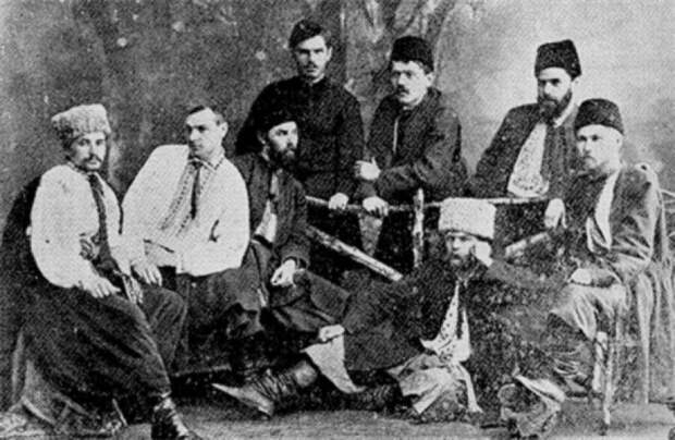 Члены харьковского «Братства тарасовцев», конец XIX века