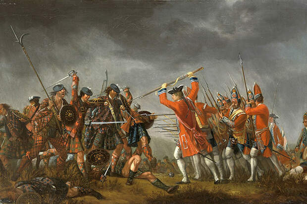 Дэвид Морье. Сражение при Каллодене (1746)