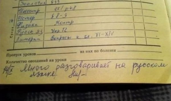 Подборка странных и забавных замечаний от учителей Подборка странных и забавных замечаний от учителей