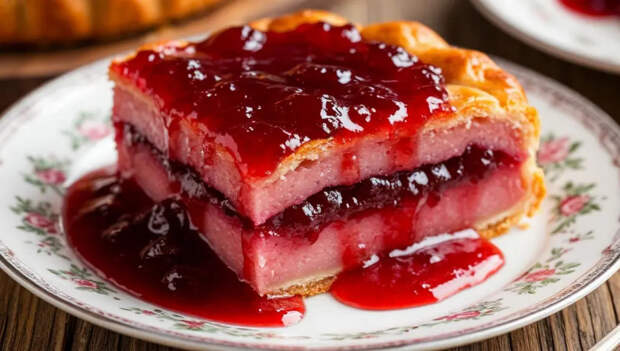 Заливной пирог с вареньем: рецепт с ровной прослойкой начинки