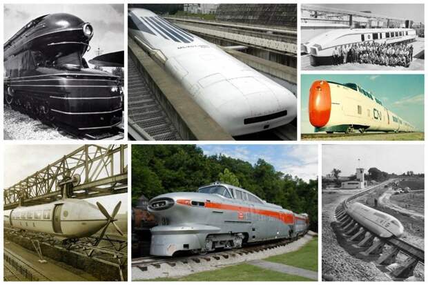 Странные, чудесные и невероятные поезда вагоны, железнодорожные, изобретения, поезда, рельсы, факты, фантазии