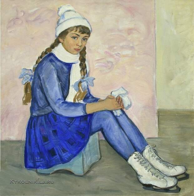 Попова Ирина Николаевна (1923-1988) «Фигуристка» 1968а Попова Ирина Николаевна (1923-1988) «Фигуристка» 1968а