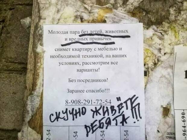 Забавные надписи и объявления
