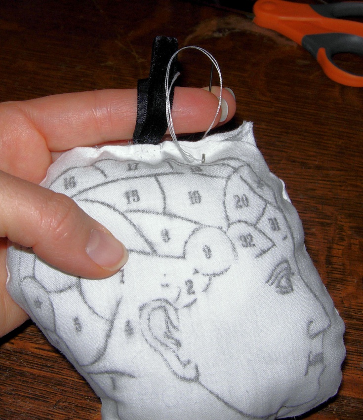 Игольница по френологии (Diy)