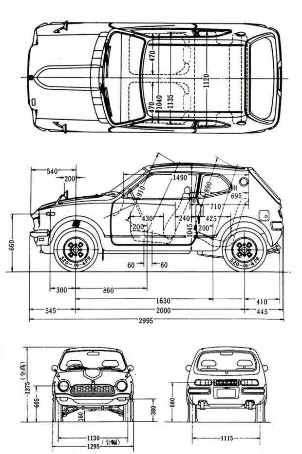 Изящный «Z» аккуратно вписывался в габариты Kei-car-класса.