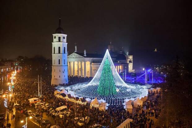 Рождественская ёлка в Вильнюсе 2016