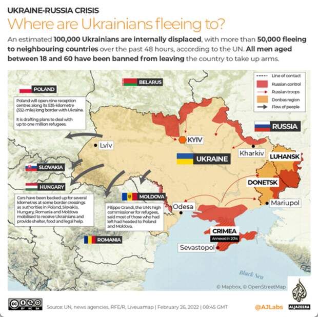 UN Reports 368,000 Ukrainian Refugees Have Fled War-Torn Country