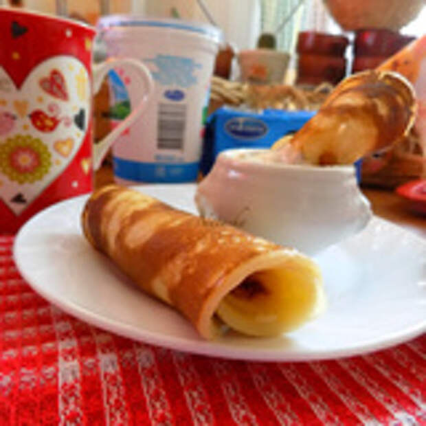 Сметанные блины.