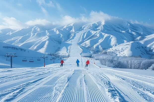 Россияне чаще всего ездят кататься на лыжах в Красную Поляну