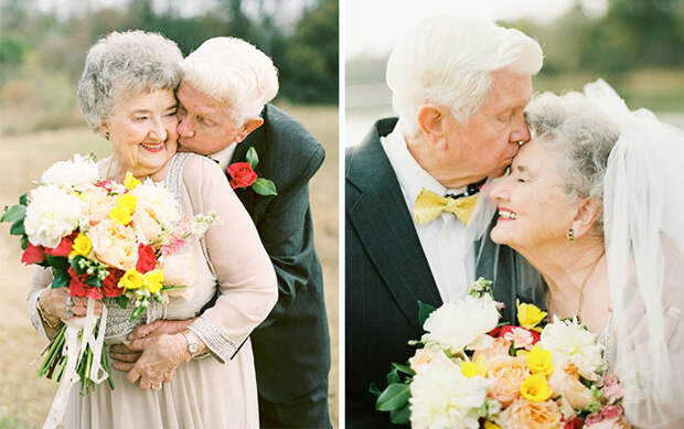 Любовь возраста не имеет: трогательная фотосессия пары, которая уже 63 года вместе