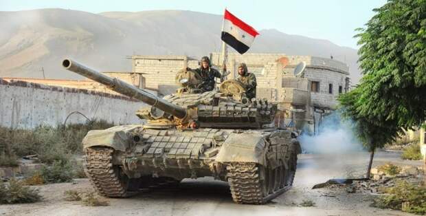 Армия Сирии прорвала линию обороны в пригороде Дамаска (Видео)