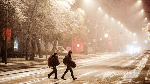 Москвичам пообещали неделю холодных ночей и снег