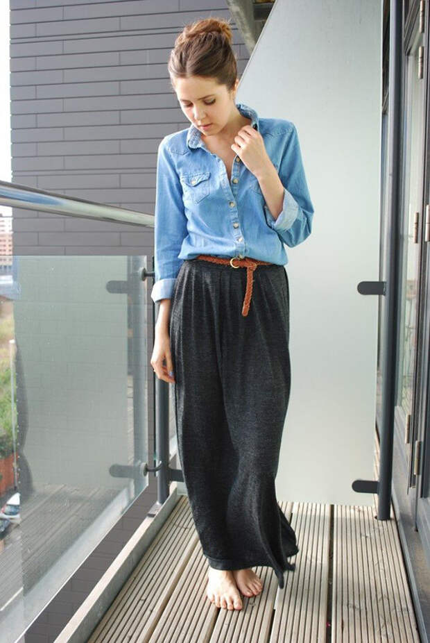 how to wear a maxi skirt