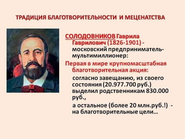 Человек, которого ненавидела вся Москва Солодовников, люди, меценат