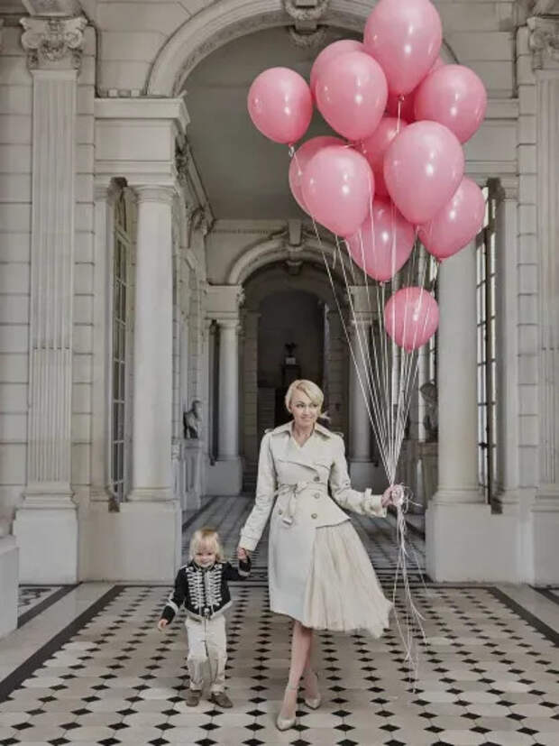 Яна Рудковская с сыном