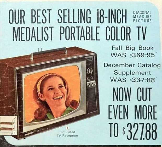 Цветной телевизор - $327,88