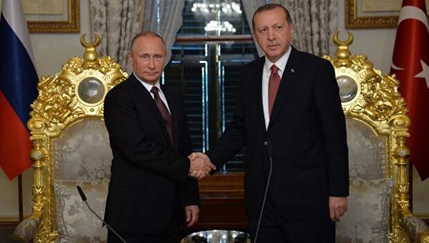 Путин и Эрдоган, встреча в Стамбуле