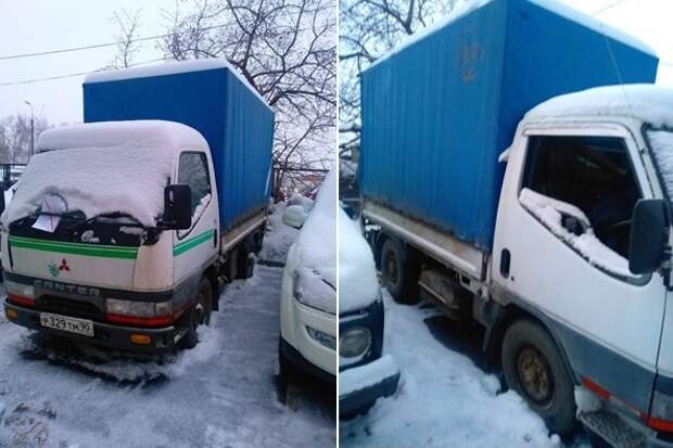 Разыскивается владелец автомобиля марки «Мицубиси Кантер», припаркованного возле корпуса 1012 Разыскивается владелец автомобиля марки «Мицубиси Кантер», припаркованного возле корпуса 1012