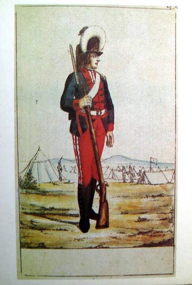 Форма русской армии 1756 - 1796 гг.