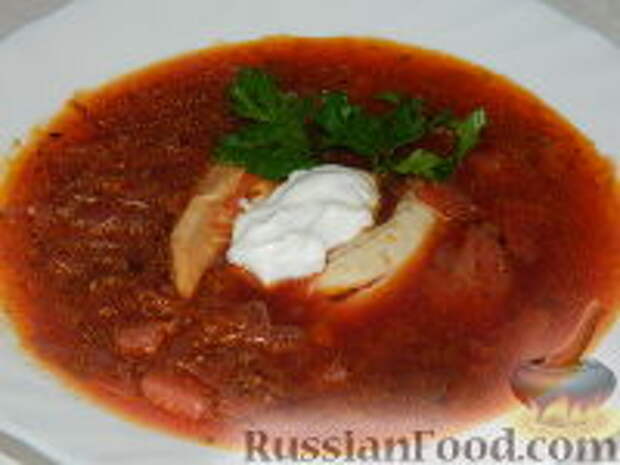 Фото к рецепту: Борщ с курицей