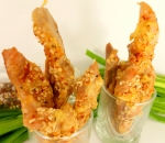 Палочки из свинины с кунжутом