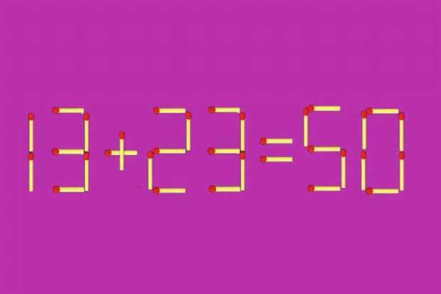 Передвиньте одну спичку и прокачайте мозг: головоломка с подвохом