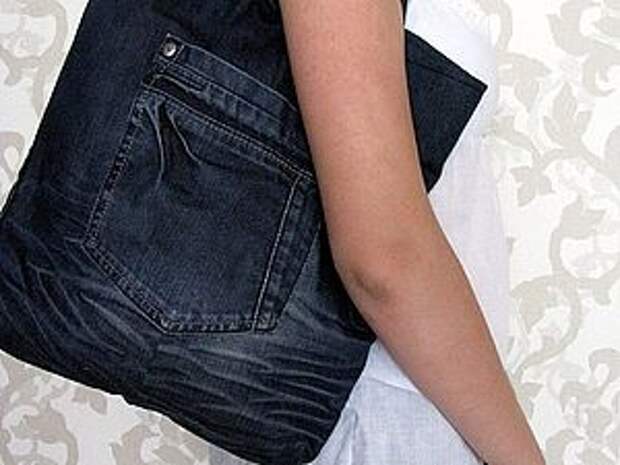 Хозяйственная сумка из джинсов | Ярмарка Мастеров - ручная работа, handmade