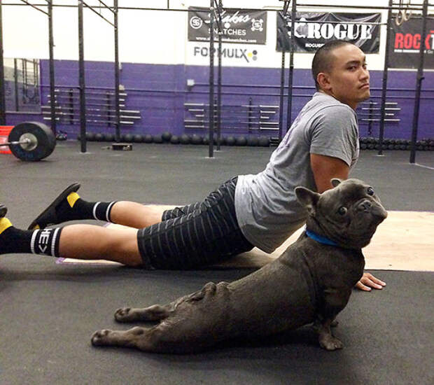 Bubba And Josh Stretching