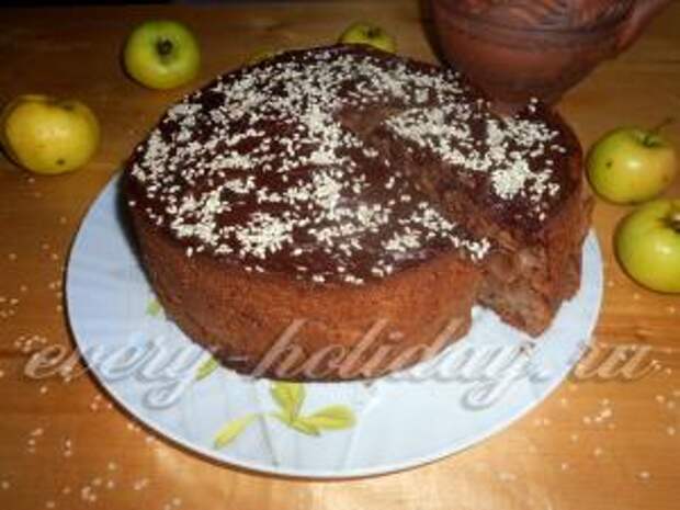 Шоколадно-яблочный пирог «Феерия» 